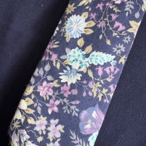 Topman Navy Floral Tie
